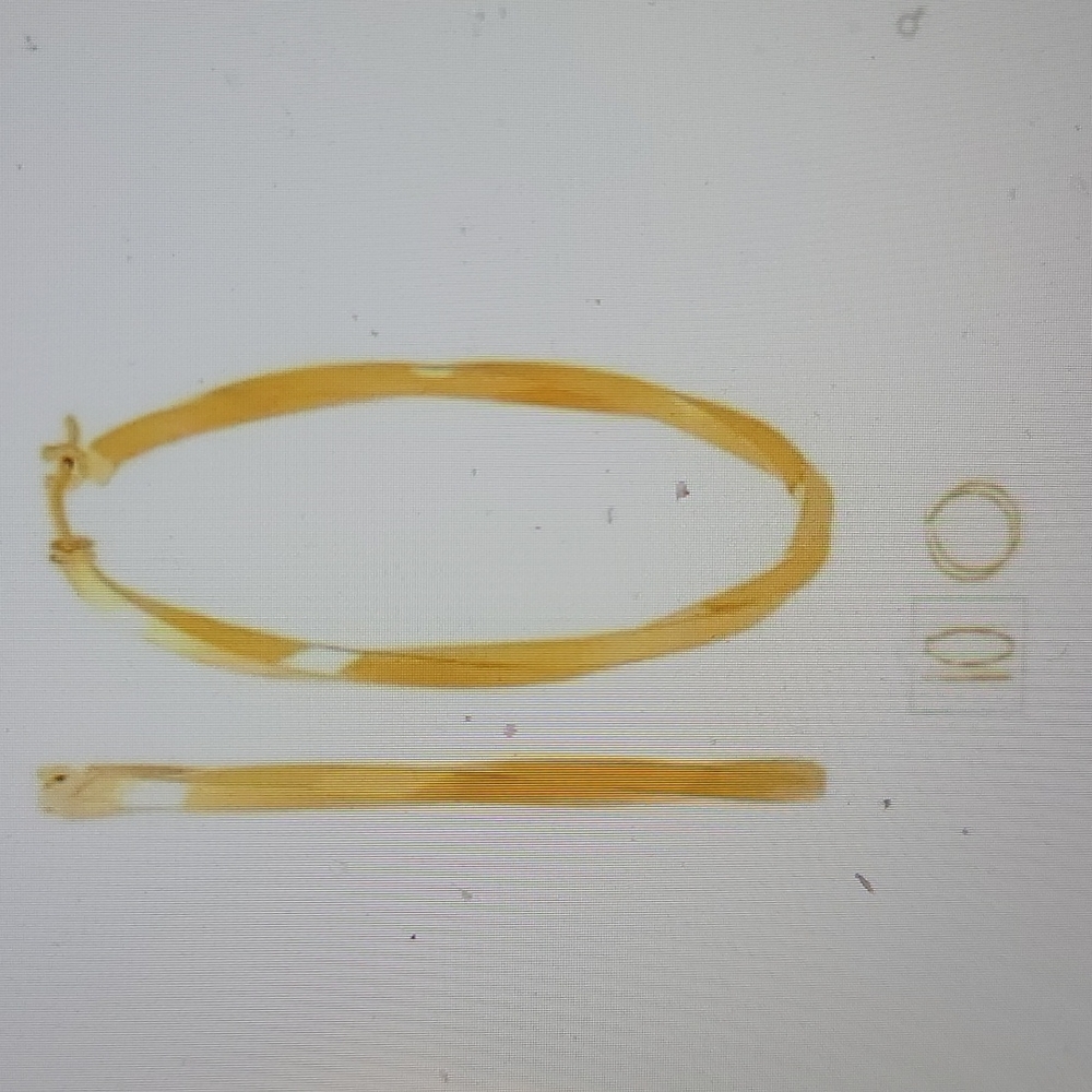 35 mm Twisted Hoop Earings